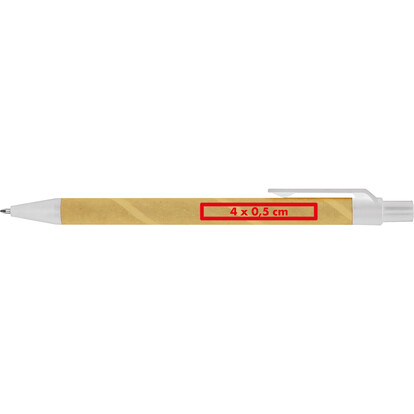 Papp Kugelschreiber Amsterdam,beige, A-Nr.: 256513 - 04