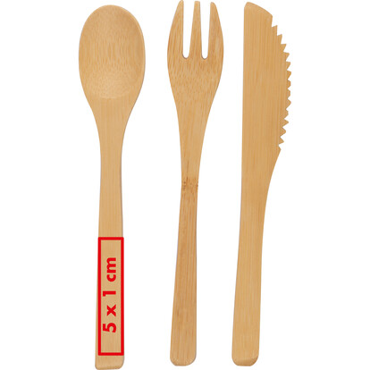 Bambusbesteck Bonneville,beige, A-Nr.: 258513 - 05