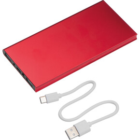 Powerbank 8.000 mAh Wolfsberg,rot, A-Nr.: 261205 - 01 Powerbank 8.000 mAh Wolfsberg,rot, A-Nr.: 261205 - 01