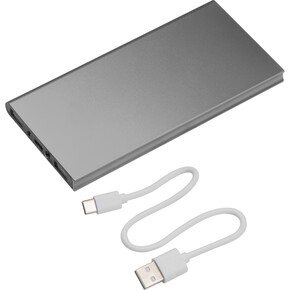 Powerbank 8.000 mAh Wolfsberg,grau, A-Nr.: 261207 - 01 Powerbank 8.000 mAh Wolfsberg,grau, A-Nr.: 261207 - 01