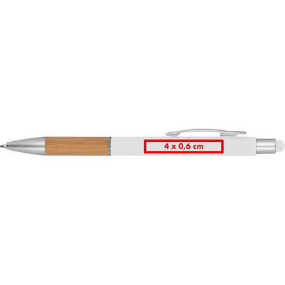 Kugelschreiber mit Touchfunktion Tripoli,weiss, A-Nr.: 264206 - 04
