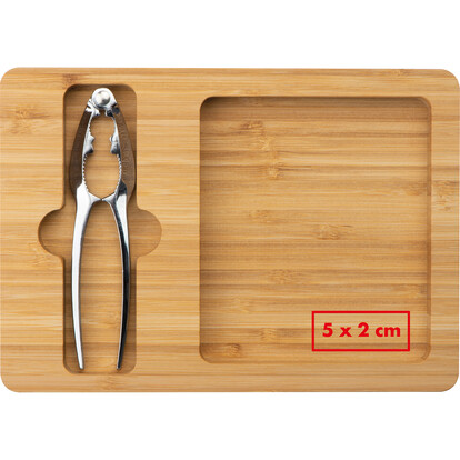 Bambusschale mit Nussknacker Vienna,beige, A-Nr.: 266013 - 04