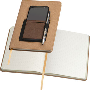 A5 Notizbuch Tilburg,beige, A-Nr.: 268113 - 01 A5 Notizbuch Tilburg,beige, A-Nr.: 268113 - 01
