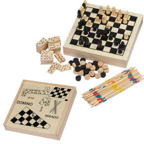 Holzspielesammlung Riga,beige, A-Nr.: 269713 - 01 Holzspielesammlung Riga,beige, A-Nr.: 269713 - 01