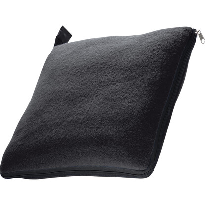 2in1 XL-Fleece-Decke/Kissen Radcliff,schwarz, A-Nr.: 277503 - 02