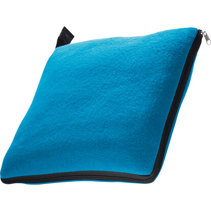 2in1 XL-Fleece-Decke/Kissen Radcliff,blau, A-Nr.: 277504 - 02