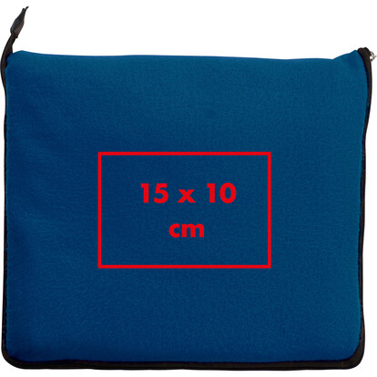 2in1 XL-Fleece-Decke/Kissen Radcliff,blau, A-Nr.: 277504 - 05
