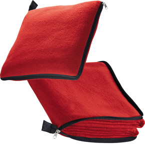 2in1 XL-Fleece-Decke/Kissen Radcliff,rot, A-Nr.: 277505 - 01 2in1 XL-Fleece-Decke/Kissen Radcliff,rot, A-Nr.: 277505 - 01