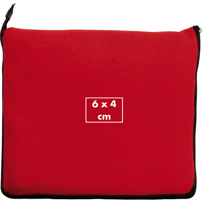 2in1 XL-Fleece-Decke/Kissen Radcliff,rot, A-Nr.: 277505 - 04