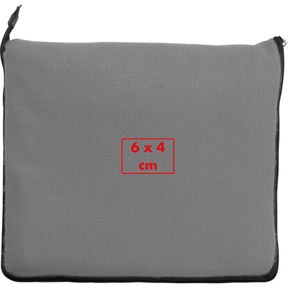 2in1 XL-Fleece-Decke/Kissen Radcliff,grau, A-Nr.: 277507 - 02