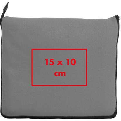 2in1 XL-Fleece-Decke/Kissen Radcliff,grau, A-Nr.: 277507 - 03