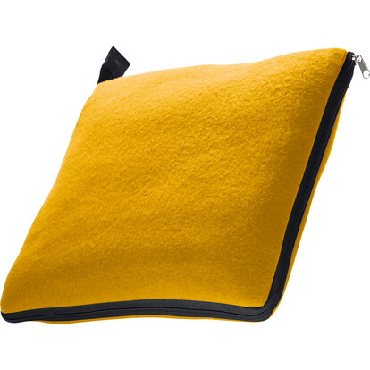 2in1 XL-Fleece-Decke/Kissen Radcliff,gelb, A-Nr.: 277508 - 02