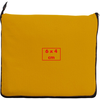 2in1 XL-Fleece-Decke/Kissen Radcliff,gelb, A-Nr.: 277508 - 04