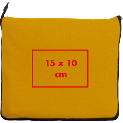 2in1 XL-Fleece-Decke/Kissen Radcliff,gelb, A-Nr.: 277508 - 05