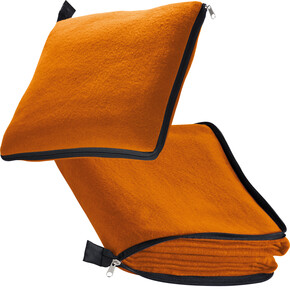 2in1 XL-Fleece-Decke/Kissen Radcliff,orange, A-Nr.: 277510 - 01 2in1 XL-Fleece-Decke/Kissen Radcliff,orange, A-Nr.: 277510 - 01