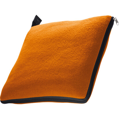 2in1 XL-Fleece-Decke/Kissen Radcliff,orange, A-Nr.: 277510 - 02