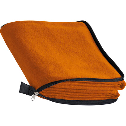 2in1 XL-Fleece-Decke/Kissen Radcliff,orange, A-Nr.: 277510 - 03