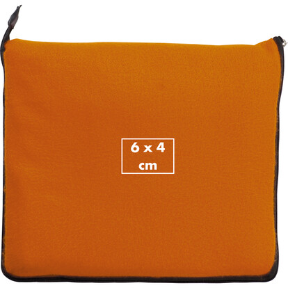 2in1 XL-Fleece-Decke/Kissen Radcliff,orange, A-Nr.: 277510 - 04