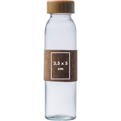 Glasflasche Skopje,transparent, A-Nr.: 278366 - 04