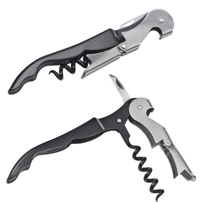 Metall Kellnermesser Mendoza,schwarz, A-Nr.: 286503 - 01