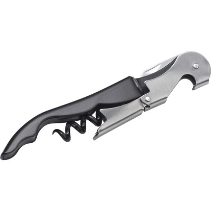 Metall Kellnermesser Mendoza,schwarz, A-Nr.: 286503 - 02