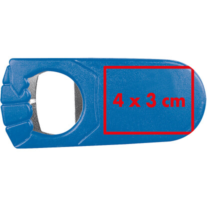Faust-Flaschenöffner Luton,blau, A-Nr.: 302004 - 04