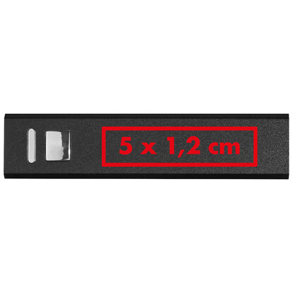 Metallpowerbank Port Hope,schwarz, A-Nr.: 302903 - 03