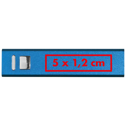 Metallpowerbank Port Hope,blau, A-Nr.: 302904 - 03