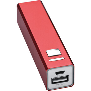Metallpowerbank Port Hope,rot, A-Nr.: 302905 - 01 Metallpowerbank Port Hope,rot, A-Nr.: 302905 - 01