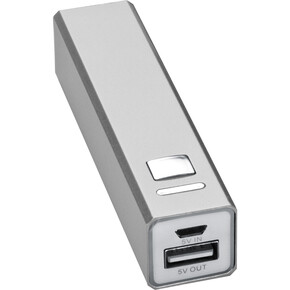 Metallpowerbank Port Hope,grau, A-Nr.: 302907 - 01 Metallpowerbank Port Hope,grau, A-Nr.: 302907 - 01