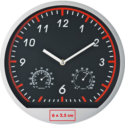 Wanduhr Bago,rot, A-Nr.: 306405 - 03