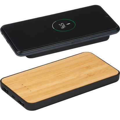 Powerbank und Wireless Charger Milan,beige, A-Nr.: 319013 - 01