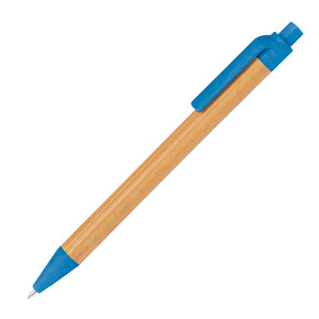 Bambus Kugelschreiber Halle,blau, A-Nr.: 321104 - 01 Bambus Kugelschreiber Halle,blau, A-Nr.: 321104 - 01