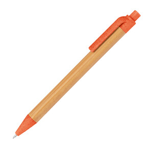 Bambus Kugelschreiber Halle,orange, A-Nr.: 321110 - 01 Bambus Kugelschreiber Halle,orange, A-Nr.: 321110 - 01