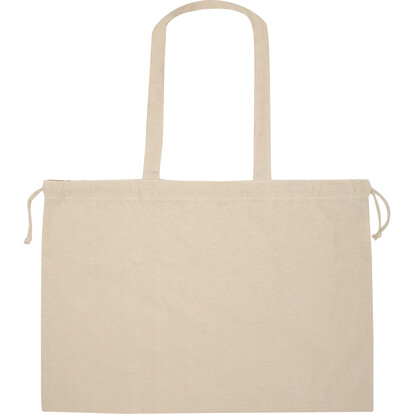 Bio Baumwolltasche mit Verschluss Imola,beige, A-Nr.: 322113 - 03
