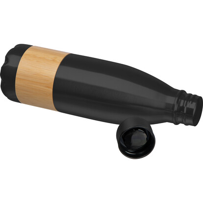 Edelstahlflasche Kobe,schwarz, A-Nr.: 322703 - 02
