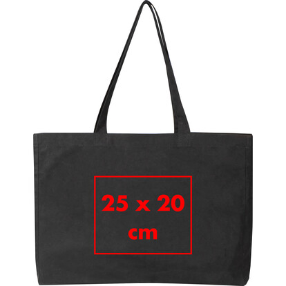Bio Baumwolltasche Bari,schwarz, A-Nr.: 322903 - 04