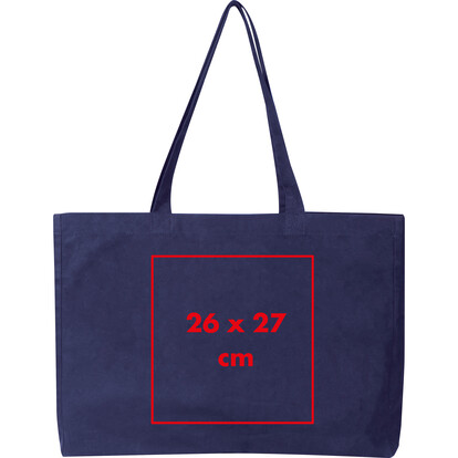 Bio Baumwolltasche Bari,dunkelblau, A-Nr.: 322944 - 03