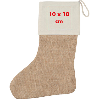 Weihnachtssocke Lucca,beige, A-Nr.: 324113 - 03