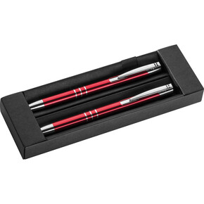 Metall Schreibset Claremont,rot, A-Nr.: 333005 - 01 Metall Schreibset Claremont,rot, A-Nr.: 333005 - 01