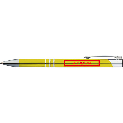Metall Kugelschreiber Ascot,gelb, A-Nr.: 333908 - 04