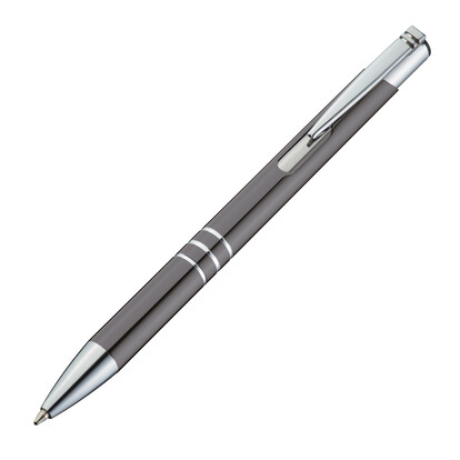 Metall Kugelschreiber Ascot,anthrazit, A-Nr.: 333977 - 01