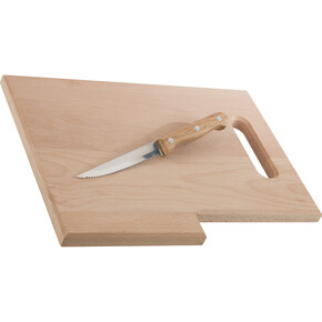 Holzbrett mit Messer Lizzano,braun, A-Nr.: 338801 - 01 Holzbrett mit Messer Lizzano,braun, A-Nr.: 338801 - 01