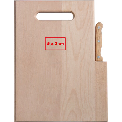 Holzbrett mit Messer Lizzano,braun, A-Nr.: 338801 - 03