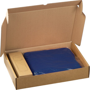 2in1-Set XL Fleecedecke + Thermoskanne Liverpool, dunkelblau, A-Nr.: 347844 - 01