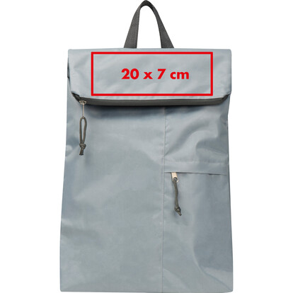 Faltbarer Rucksack Stockton,grau, A-Nr.: 359207 - 04