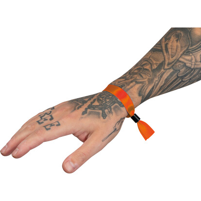 Veranstaltungsbändchen Mansfield,orange, A-Nr.: 363810 - 02