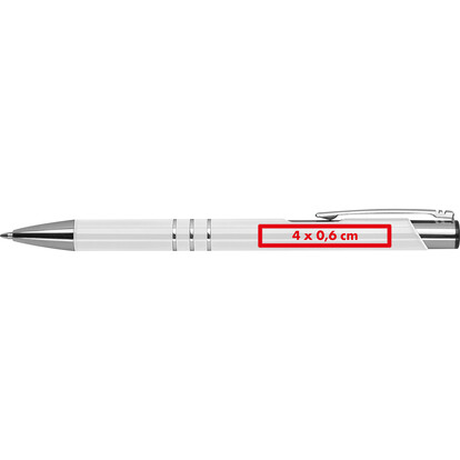 Metall Kugelschreiber Las Palmas,weiss, A-Nr.: 363906 - 04