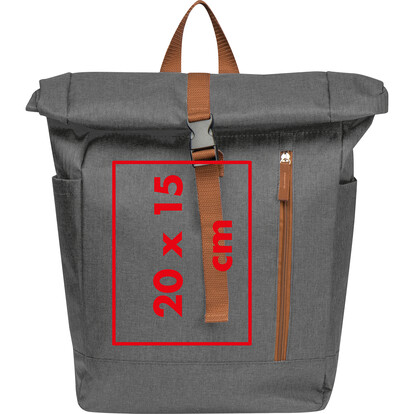 Rucksack Salzburg,anthrazit, A-Nr.: 365977 - 04
