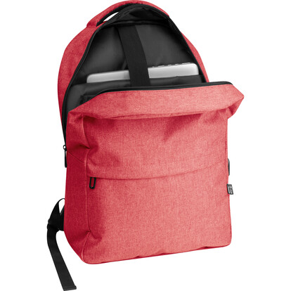 RPET Rucksack Rimini,rot, A-Nr.: 366005 - 02